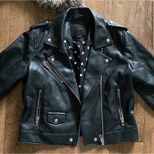 Free people jacket leather real leather jacket